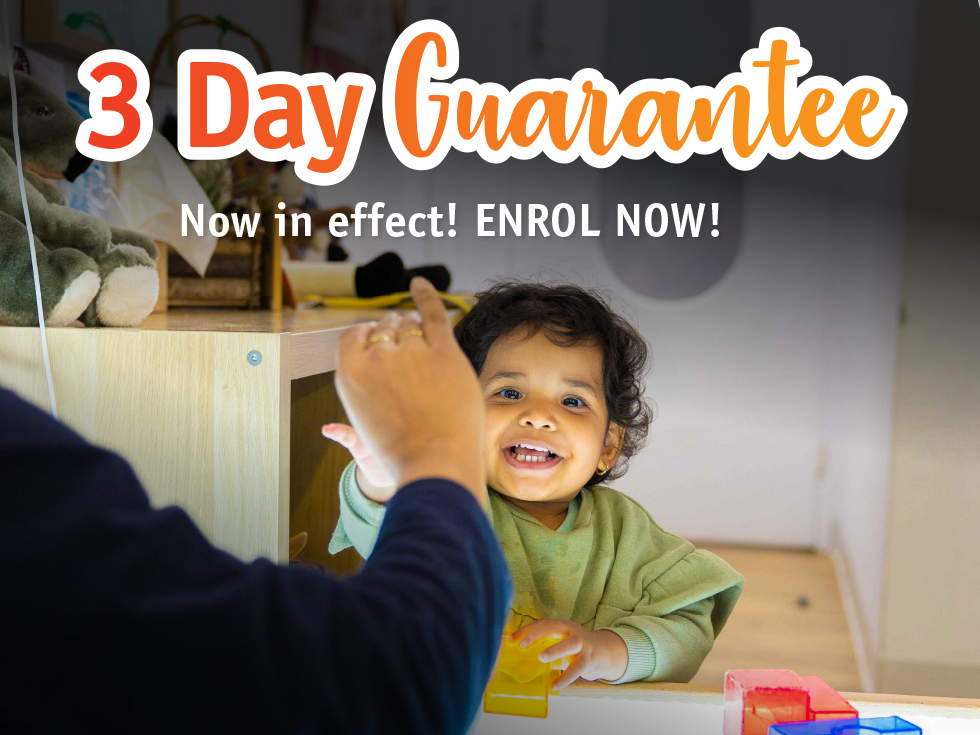 A child participating in early learning at a Children First child care centre.